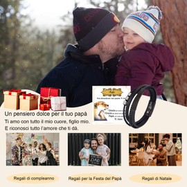 Juozyve Armband Geschenk für Herren Ihn: Herrenarmbänder aus Leder mit Gravur Ich liebe dich Geschenke für Ehemänner, Freunde, Vater, Geburtstag, Vatertag, Weihnachten, Valentinstag, mit Box