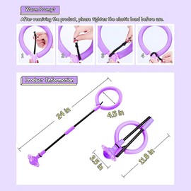 MEISHANG Swing Wheel with Light Wheel, Jumping Ring Foot Spinner Children, Swing Wheel with Counter, Timer, Calorie Counter, Children's Flashing Jump Ring, Foldable Flashing Jumping Ball, Gifts for