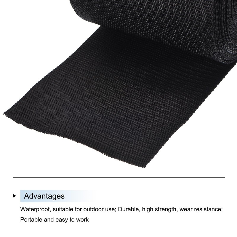 Boxonly 10cm Lightweight Polypropylene Webbing Strap 4" 10 Yard Backpack