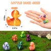 GTUDOR 100PCS 3D Printed Mini Ducks, Tiny Plastic Ducks Bulk
