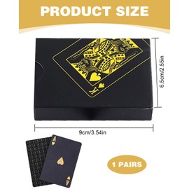 KGDUYC Playing cards, 1 decks poker cards, standard playing cards, card game, playing cards, professional poker, waterproof, suitable for family poker games, party poker games