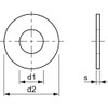 Wood Construction Washers DIN440R M10 Galvanised Pack of 50
