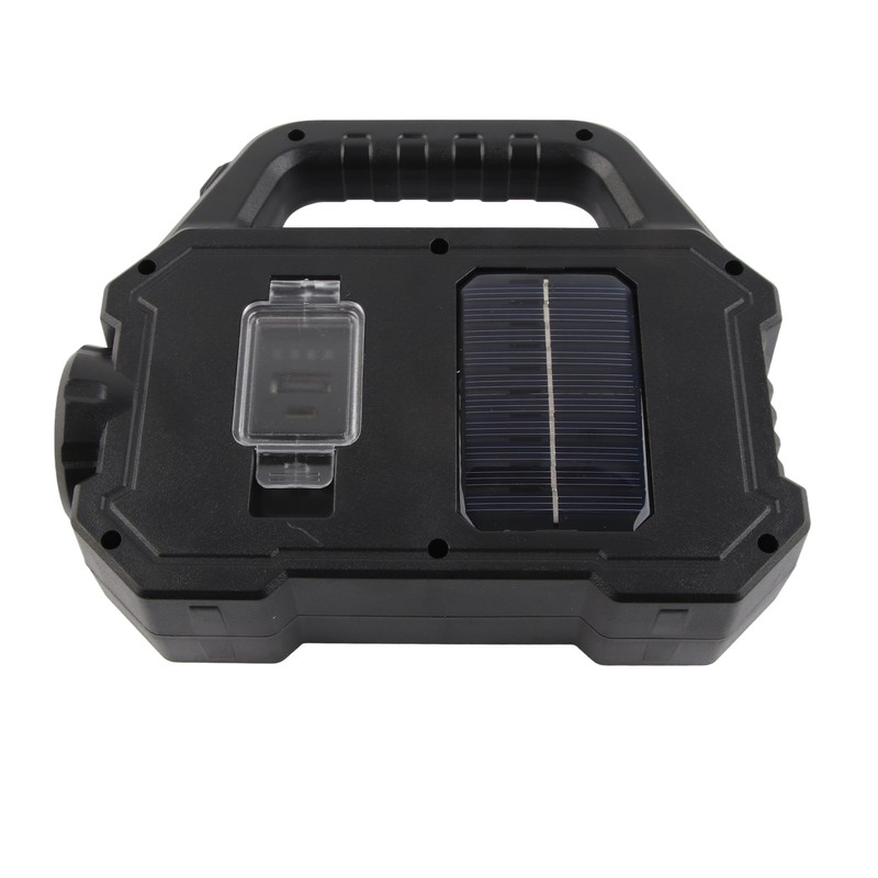 Solar Outdoor Flashlight Portable Rechargeable Super Bright Waterproof Multifunction Work