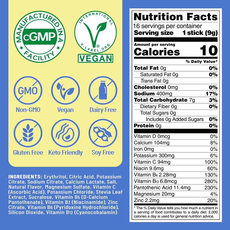 Venture Pal Sugar Free Electrolyte Powder Packets - Liquid Daily