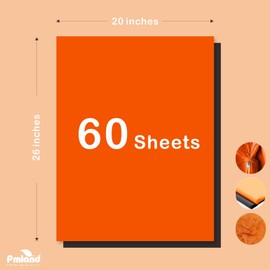 PMLAND Gift Wrapping Tissue Paper - Black and Orange- 20 Inches x 26 Inches 60 Sheets