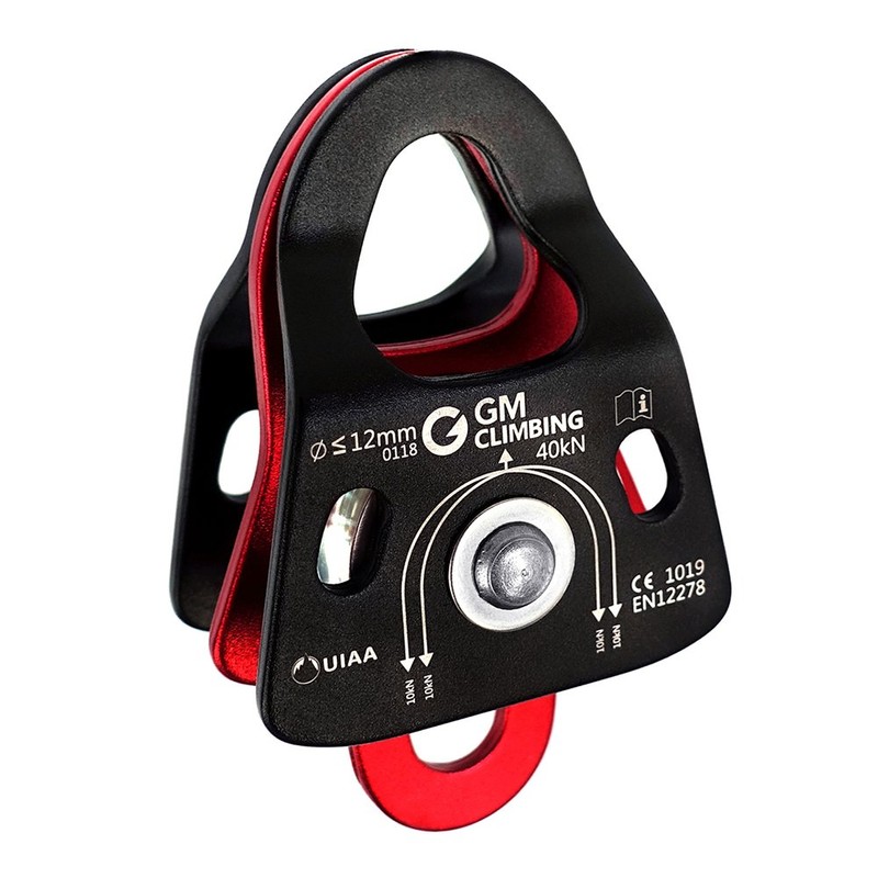 GM CLIMBING 40kN Micro Double Pulley CE UIAA Certified Ball