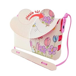 Kit DIY Arte - Crea y Pinta tu Propia Bolsa de Tela y Foamy | Manualidad Creativa para Niñas | Incluye Accesorios Sorpresa y Todo lo Necesario para Ar