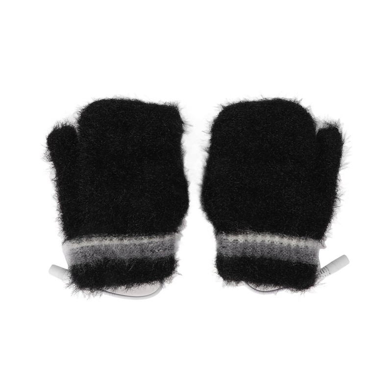 Electric USB Heated Gloves Double Side Heating Keep Warm Fingerless