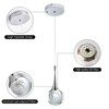 CHYING Pendant Lights Kitchen Island Chrome Modern LED Pendant Light