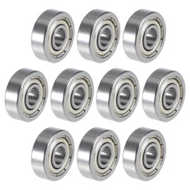 TOP-VIGOR 10Pcs 625ZZ Deep Groove Ball Bearings, Z2 5mm x 16mm x 5mm Double Sealed Industrial Bearings, Chrome Steel Skateboard Bearings for Electrical Instrument Equipment