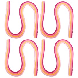 PATIKIL 540 x 3mm Rainbow Quilling Strips Paper,480 Pcs Origami Paper Quilling Strip for Art DIY Hand Craft Christmas, Gradient Pink