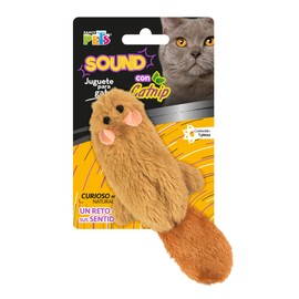 Fancy Pets Juguete para Gatos Skin Sound Ardilla Adicionado con Carnip