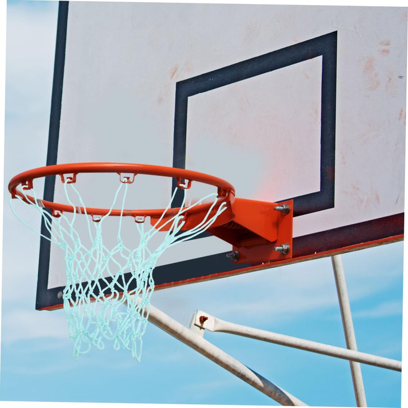 BIUDECO Outdoor Indoor Basketball Net Heavy Duty Iron Frame Luminous