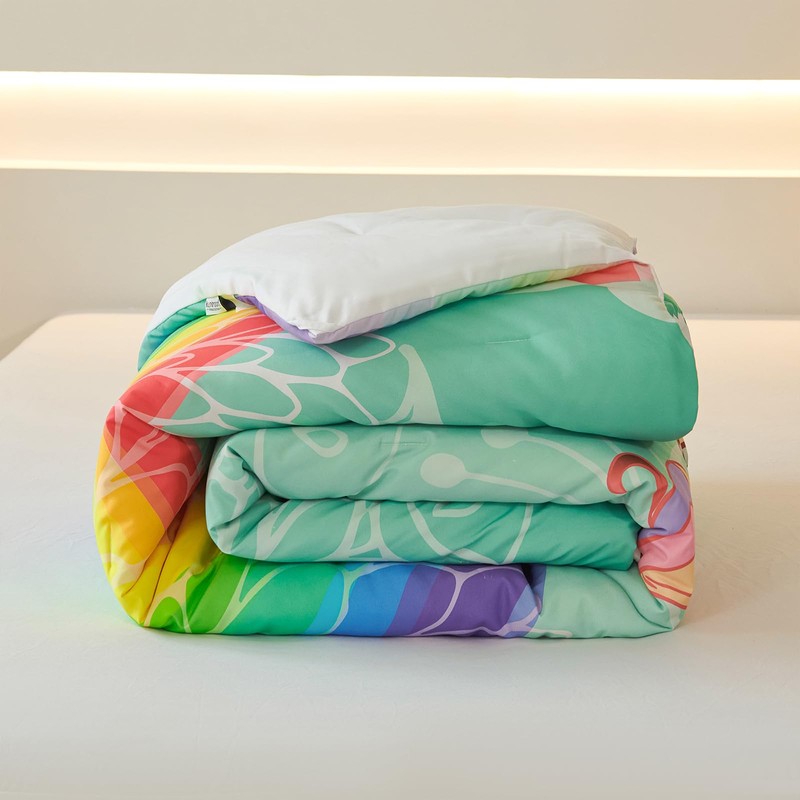 Koniroom 3-Piece Full Unicorn Comforter Set for Girls - Kids