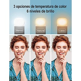 Palo Selfie Trípode con Luz de Ajustable, 360°Rotación Extensible Selfie Stick Inalámbrico Palo Selfie Trípode, para Transmisión en Vivo al Aire Libre/Maquillaje/Youtube Video