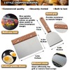 ROMANTICIST 8pcs Professional Griddle Accessories Kit - Heavy Duty Stainless