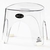 KUKGHWA Acrylic Small Shower Stool for Inside Shower - Waterproof