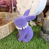 Macosa WV559_x2 Easter Bunny with Pearl Necklace, Set of 2,