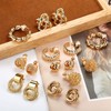 Kakonia 8 Pairs Clip On Earrings for Women Gold Clip