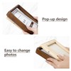 SZKYSJGS 4x6 Wood Picture Frame, Solid Natural Walnut Rounded Corner