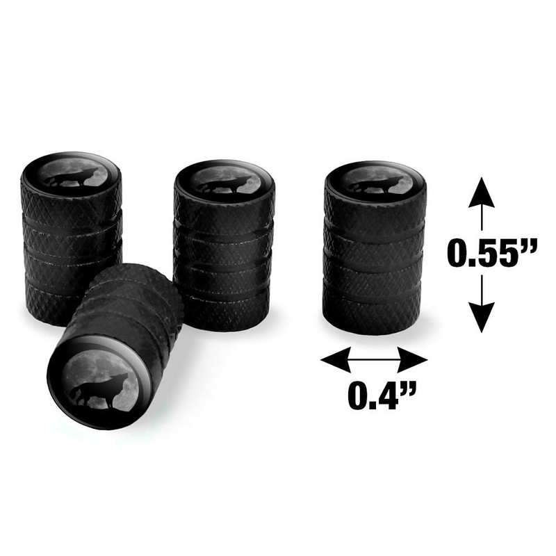 Graphics and More Wolf Howling Moon Silhouette Tire Rim Wheel