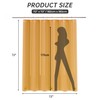 AmazerBath Shower Curtain Liner, 72x72 Transparent Orange Shower Liner, Lightweight