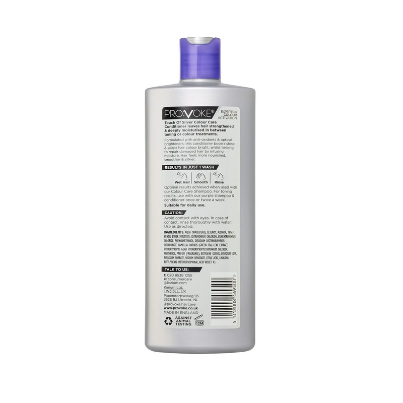 PROVOKE Touch Of Silver Colour Care Conditioner, Purple, 400ml