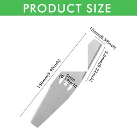PRITOK Brush Cutter Blade Metal Blades 24 Pecies Cordless Strimmer Metal Blades, Lawn Mower Replacement Blades, Electric Mower Blades, Garden Strimmers Accessories for Mowers & Outdoor