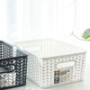 Herringbone basket storage basket handle organizing basket No. 2 Gray 2ea