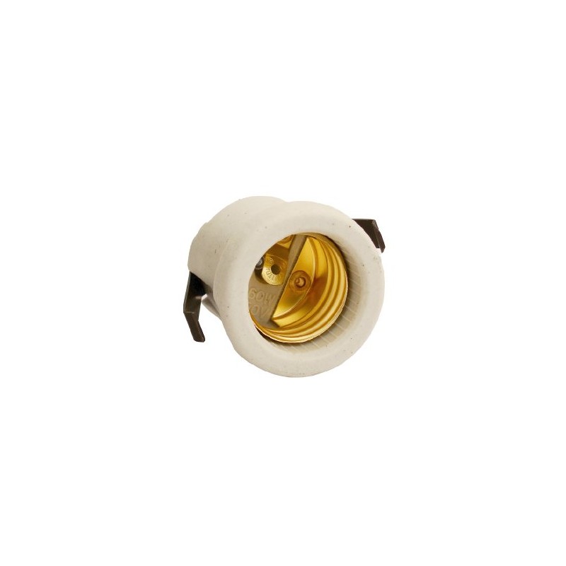 Leviton 8880 Medium Base, One-Piece, Keyless, Incandescent, Unglazed Porcelain Lampholder,