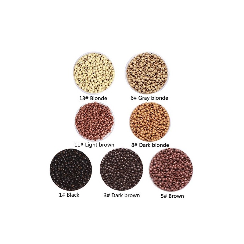 Nano Copper Micro Rings Dreadlock Beads Microlink nano micro tube