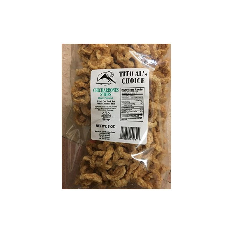 Tito Al's Choice Chicharrones (Fried out Pork Fat w/Attached Skin)