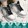 DELELE Flat Elastic Shoe Laces: Light Grey Stretch Shoelaces for