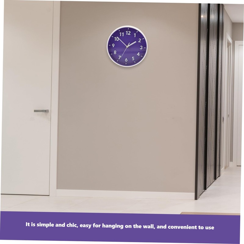 Levemolo 8 Inch Silent Wall Clock Digital Display Boho Decor