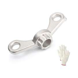 YOUNIEYO Fahrradkurbelentfernungswerkzeug, professioneller, langlebiger Kurbelabzieher für einfache Kurbelarmentfernung mit weißen Handschuhen, kompatibel mit Shimano Hollowtech II für Fahrradwartung