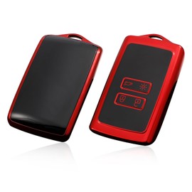 GAFAT Dacia Duster 2 Duster 3 2018-2024 2025 Key Case, Duster 2024 Protective Case, Dacia Duster Key Case, Key Case, TPU Silica Gel, Dacia Duster Accessories (Red)