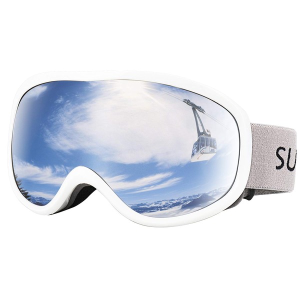Supertrip Ski Goggles Womens Mens,Anti-fog Anti-glare Skiing Snowboard goggles with 100% UV403 Protection,Helmet Compatible