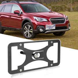 No Drill Front Bumper License Plate Mount Compatible with Compatible with Subaru Outback 2015-2023 Front Grille License Plate Mounting Bracket Holder Car License Plate Frames Accessories Kit