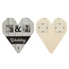 Wood Wedding Picture Frame Key Hook Wall Hanging Decoration Love