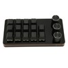 Mini Custom Keypad 14 Keys 3 Knobs Programmable Blue Switch