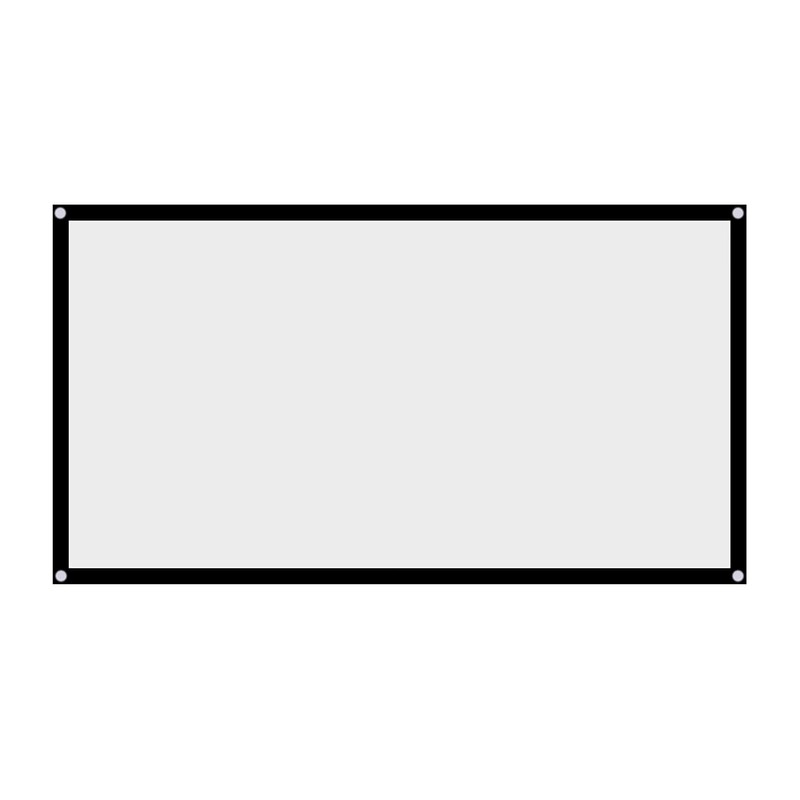 Tiiyee Projection Screen, 60-120 Inch 16:9 Projection Screen Rear Projection