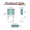 (60Pcs) 1 Amp Mini Car Fuses, 1A Automotive Fuses, Blade