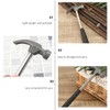 Garneck 5PCS Mini Claw Hammer Rubber Handle Household Carpet Wall