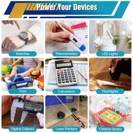 PGSONIC PGSONIC 50 Pack LR44 Batteries, 1.5 Volt Alkaline Button Cell Batteries with Long Lasting Power