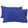 mookaitedecor 100% Cotton Pillow Cases Blue 2 Pack, 400 Thread