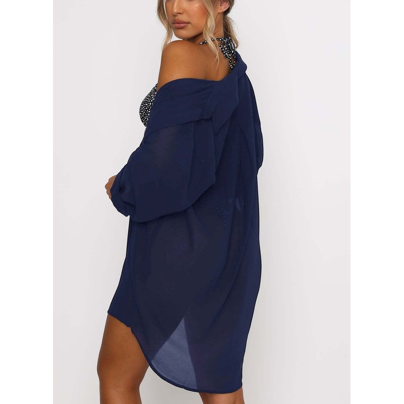 Traje de baño para mujer con cuello en V y