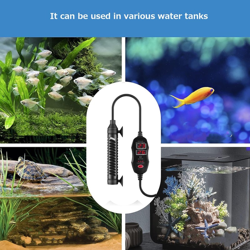 QOSEREN Aquarium Heater - Mini Aquarium Heater with Thermostat and
