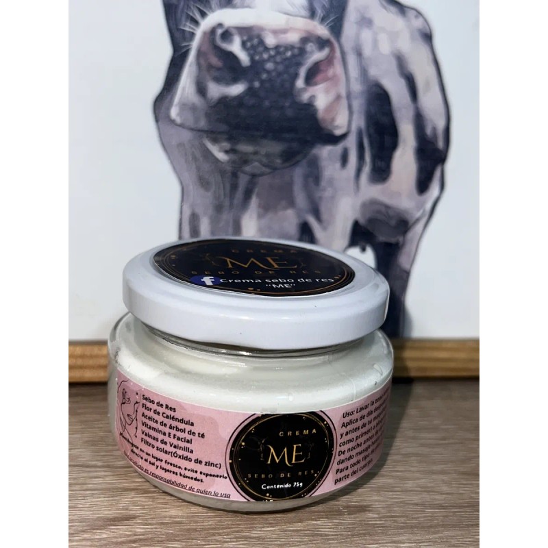 Crema Sebo De Res Adicionado Con Caléndula Y Filtro Solar.