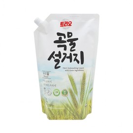 Aekyung Trio Grain Wheat Refill Dish Soap 1200ml (Type 1 for Fruits & Vegetables) Dish Soap