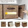homyfort 12x12 Cube Storage Bins - Fabric Cubby Bins with